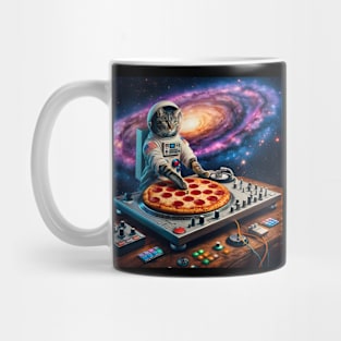 Dj Pizza Cat in Space Mug